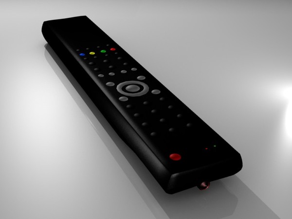 free 3ds model tv remote - TV remote by damrs3d